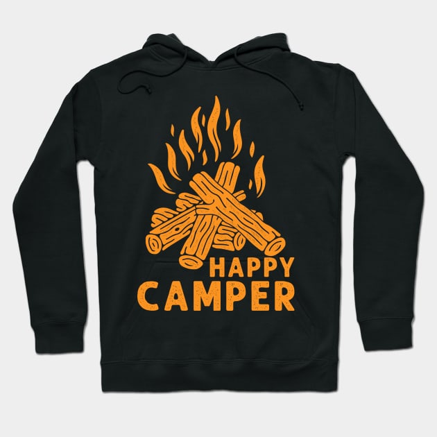 Happy camper Hoodie by yasserart